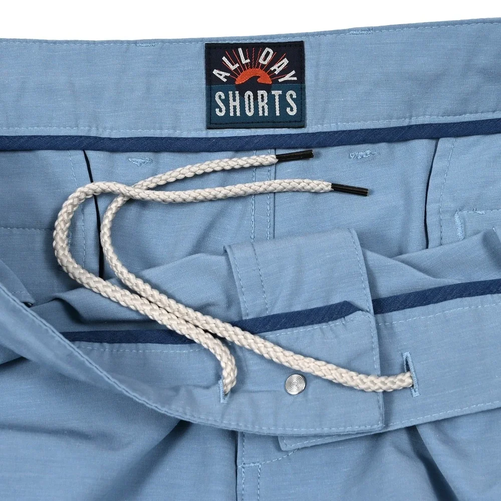 Faherty All Day Shorts Mens 42x9 Blue Casual Outdoor Golf Beach Hybrid Preppy
